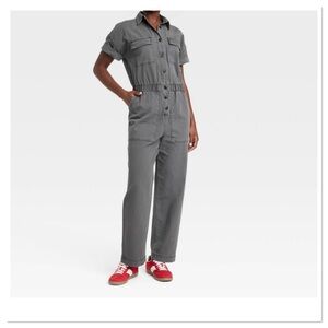 Women’s Short Sleeve Boilersuit Universal Thread Grey
